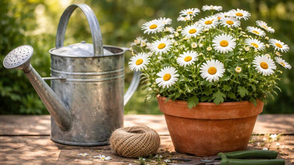 regado Riego margaritas